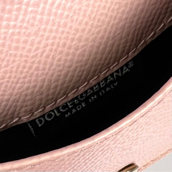 NWOT Dolce and Gabbana Pink Lily-Print Leather Wallet - Picture 7 of 7